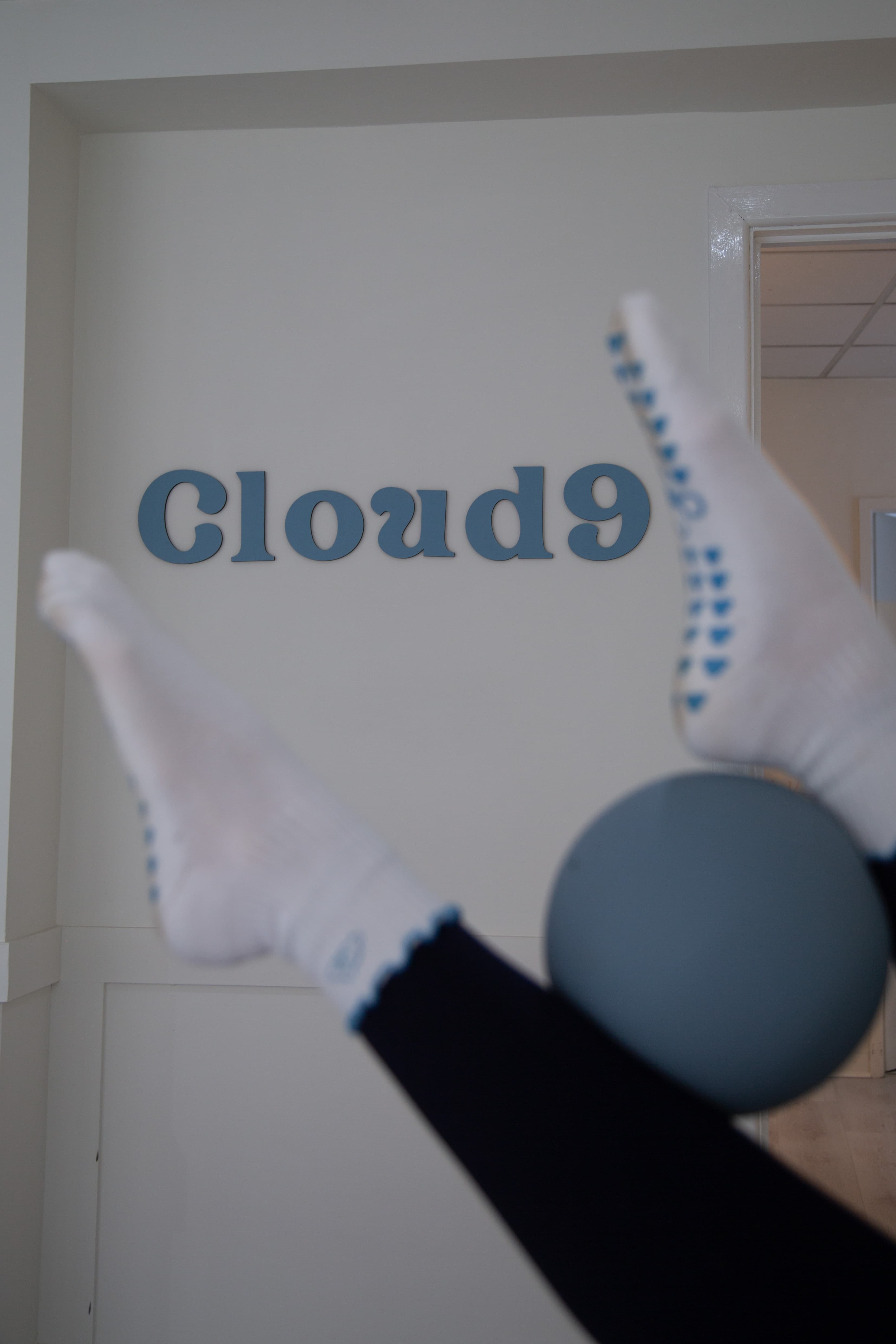 Pilates socks and ball